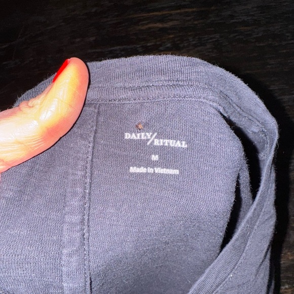 Daily Ritual Black T-Shirt Dress Size Medium - Picture 4 of 4